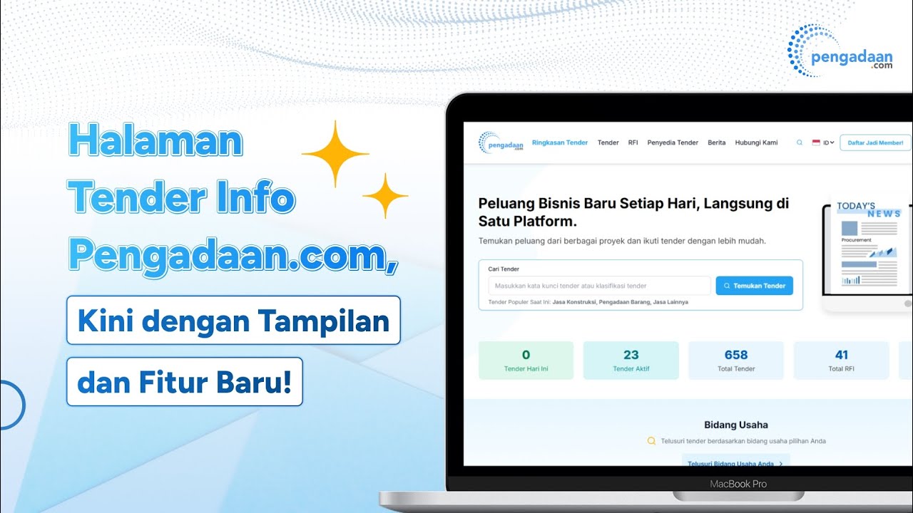 Tender Info Pengadaan.com Kini Hadir dengan Tampilan dan Fitur Baru!