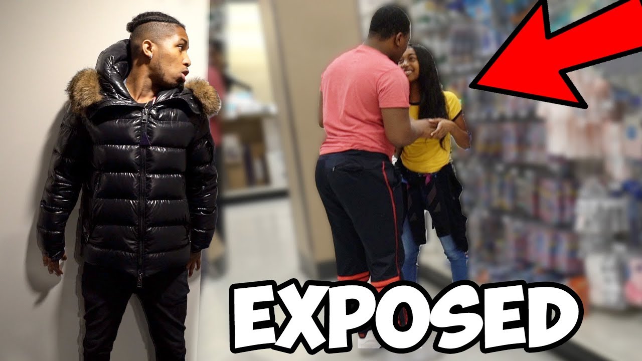 SPYING on my LITTLE SISTER & HER BOYFRIEND in Target **Caught Them Kissing**