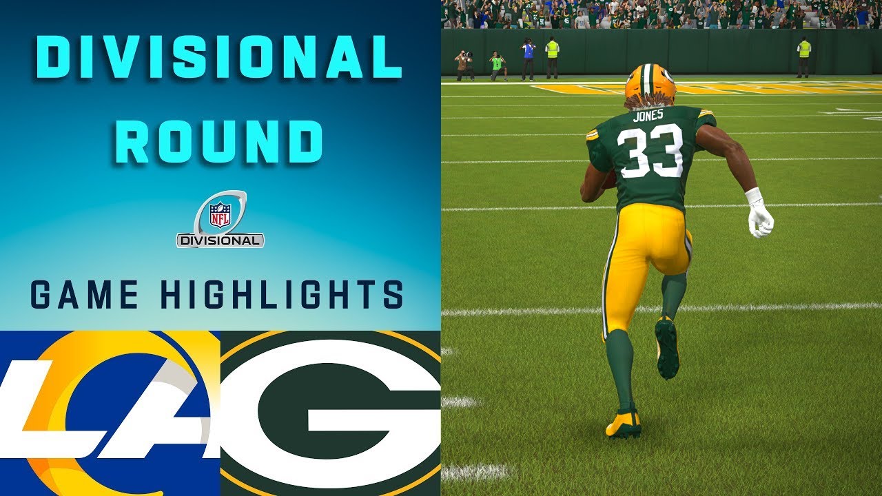 Rams vs. Packers Divisional Round | Madden 21 Simulation Highlights