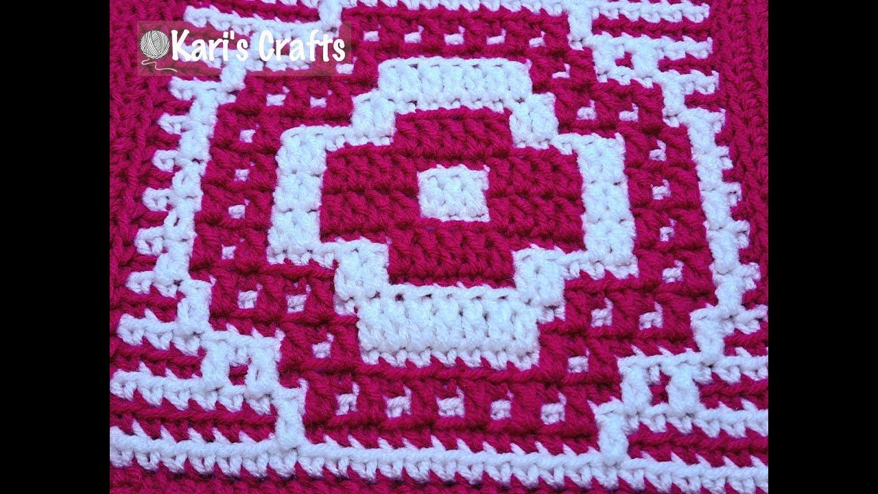 Overlay Mosaic Crochet Tutorial - Kari's Crafts