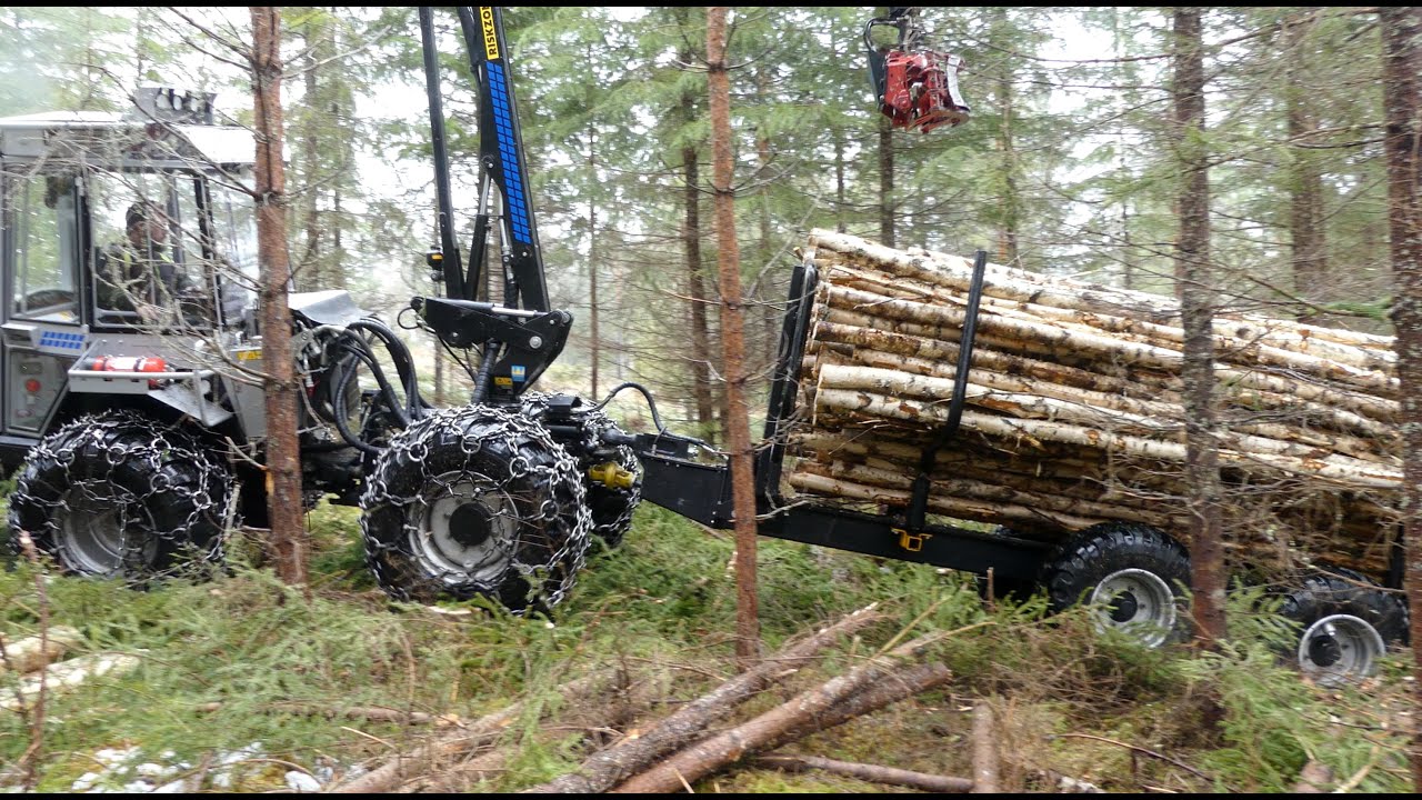 Vimek 404 T8 Duo i Värmlandsskogen - skördaren blir skotare
