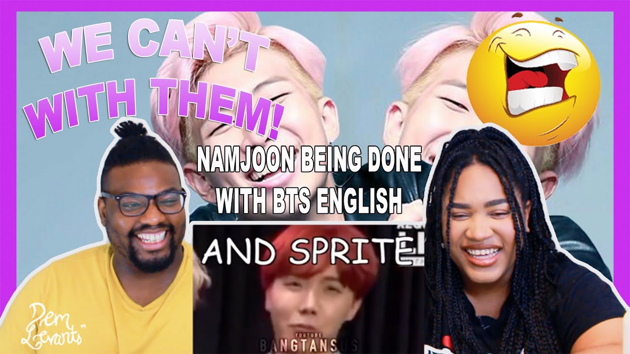 Namjoon Being Done with BTS' english| REACTION