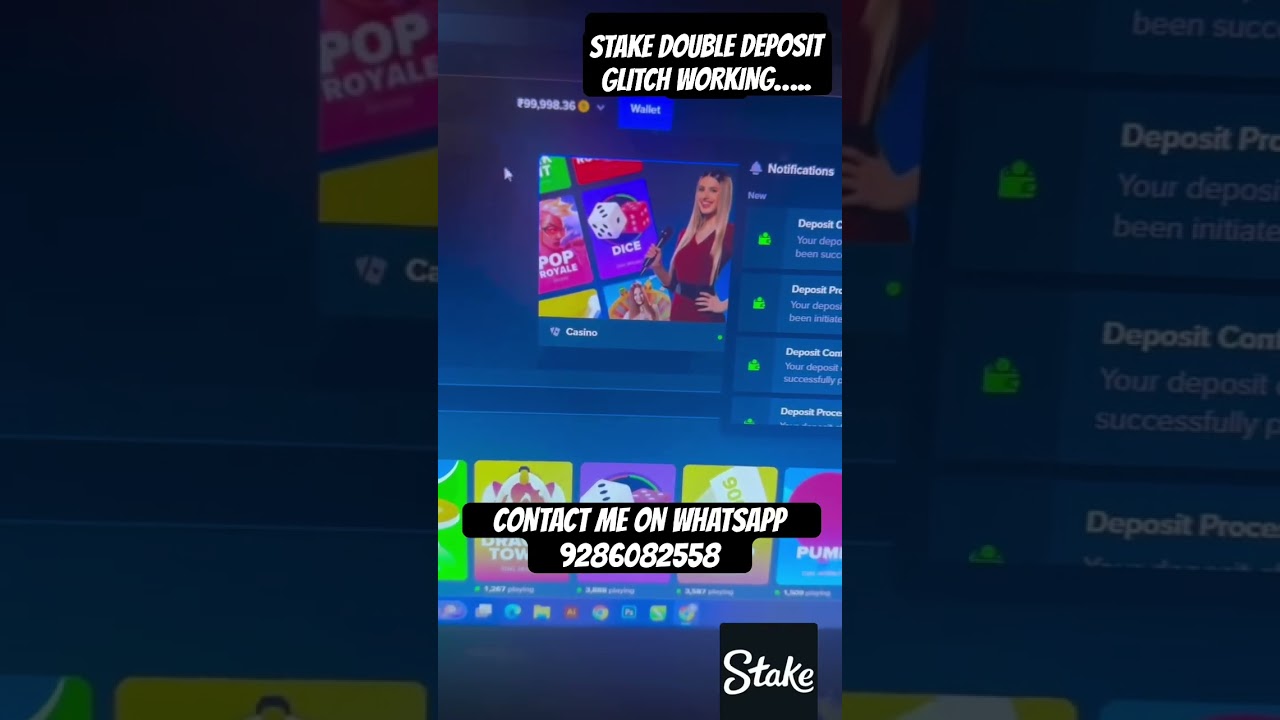 STAKE DOUBLE DEPOSIT GLITCH IS WORKING 
