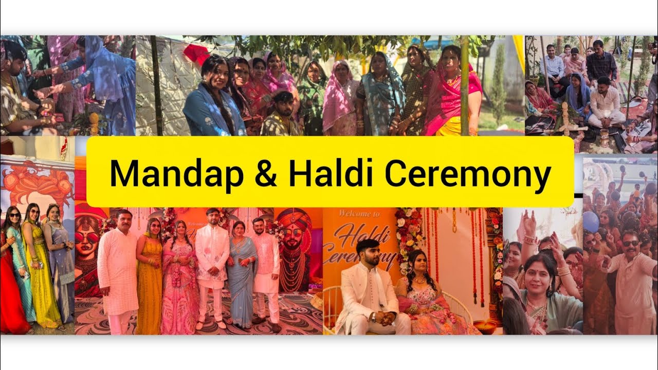 Day -6 Mandap & Haldi Ceremony Vlog #indianwedding #family #fun #weddingvlog #vlog #haldiceremony 