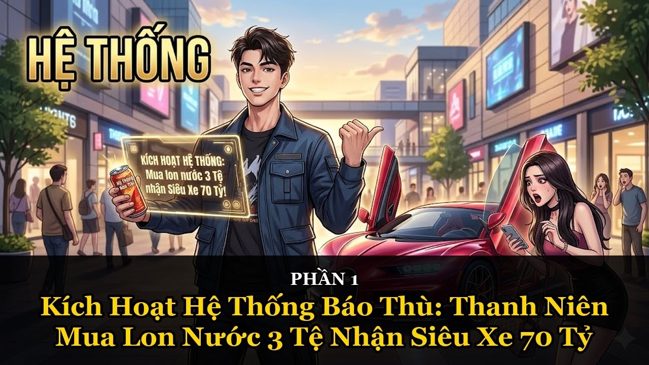 Kích Hoạt Hệ Thống Báo Thù: Thanh Niên Mua Lon Nước 3 Tệ Nhận Siêu Xe 70 Tỷ Vả Mặt Gái Hám Tiền P1
