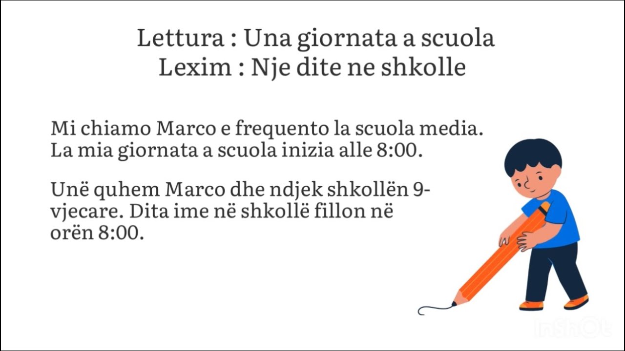 Mesojme italisht - IL SISTEMA SCOLASTICO ITALIANO - Sistemi shkollor italian - A2
