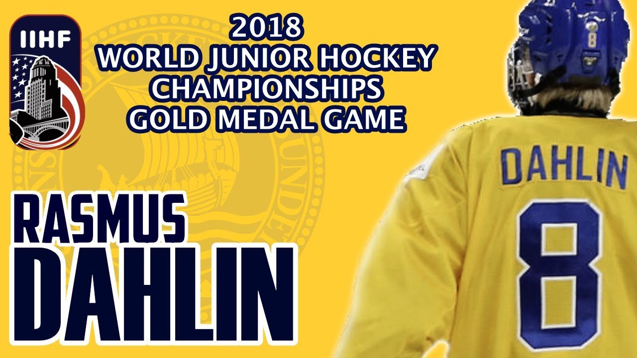 Rasmus Dahlin 2018 World Junior Hockey Championship Gold Medal Game - Beer League Heroes