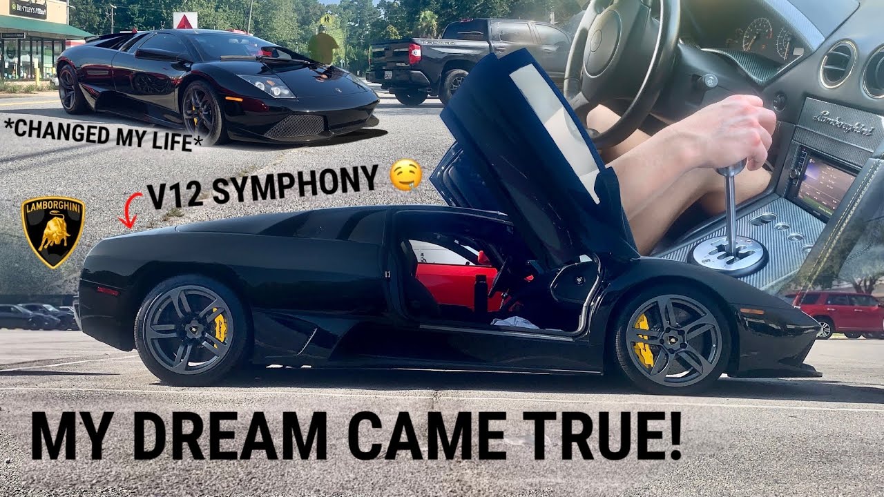 my DREAM JOY-RIDE in a MANUAL LAMBORGHINI Murcielago LP640! *V12 HEAVEN*