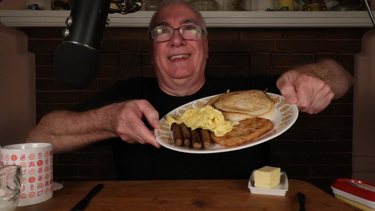 ASMR Grocery Haul and Making a  Big Breakfast with Pancakes