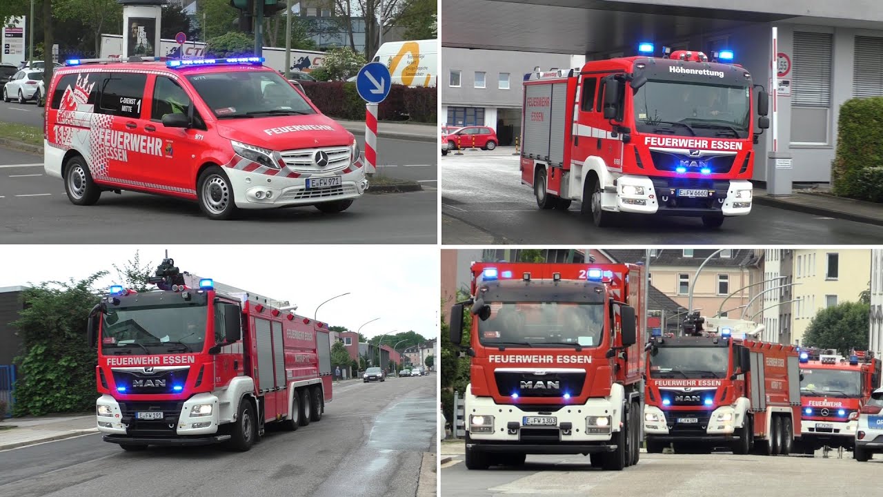 [XXL Feuerwehr ESSEN🚨] SONDERFAHRZEUGE, NEUFAHRZEUGE uvm. 🚒》Einsatzfahrten der Feuerwehr Essen