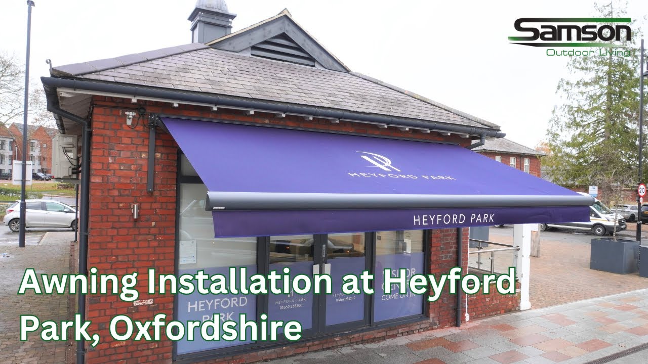 Samson Awning Installation for Heyford Park - Samson Outdoor Living #commercial #awnings