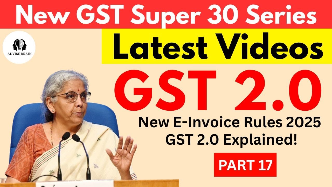 New E-Invoice Limits & Rules 2025 | GST 2.0 #gst
