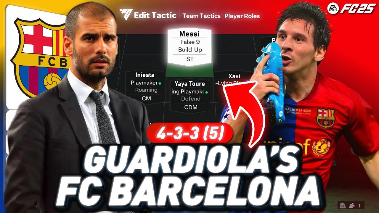 🔵🔴 HOW TO PLAY LIKE PRIME GUARDIOLA'S BARCELONA IN FC 25 🔴🔵