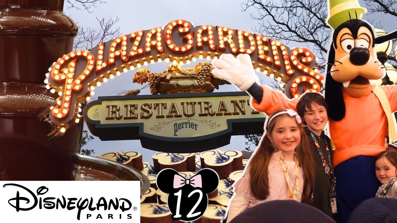 Magical Character Dining in Disneyland Paris 🥹 Come To Plaza Gardens With Us + Buffet Food Tour