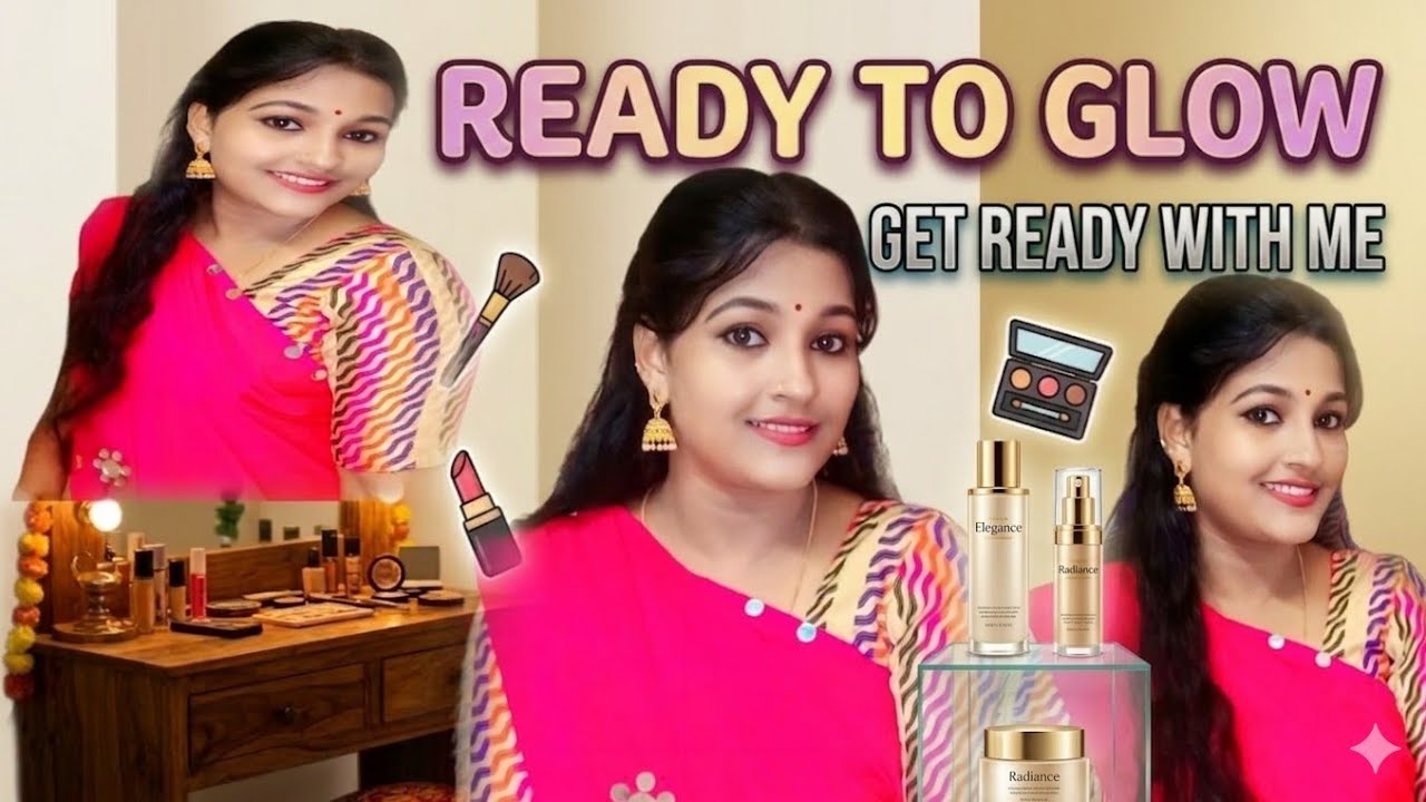 Get Ready With Me 🍃🤍#grwmmalayalam #grwm #simplemakeup #glowmakeup 