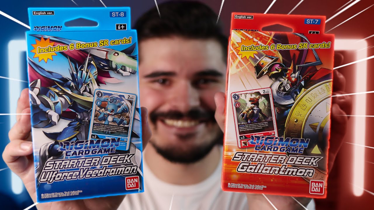 DIgimon TCG ROYAL KNIGHT DUEL!! | Red Gallantmon vs. Blue UlforceVeedramon Starter Decks!