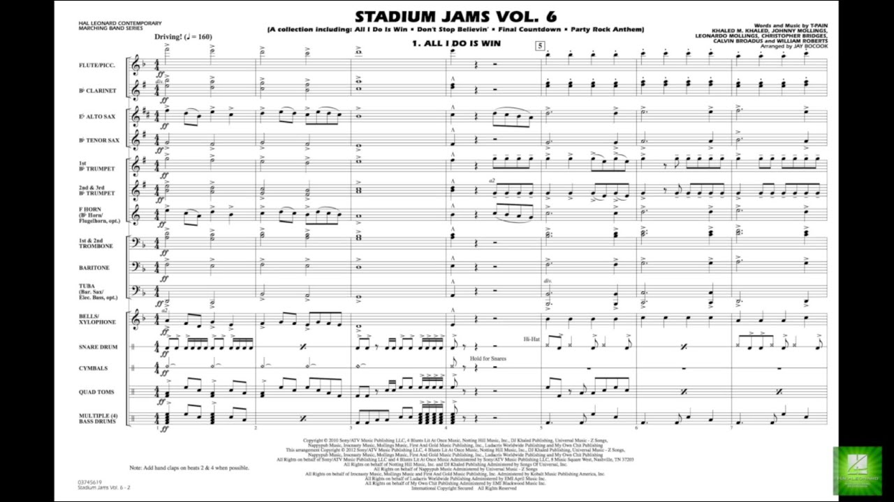 Stadium Jams Vol. 6 (Game Winners) arr. Jay Bocook