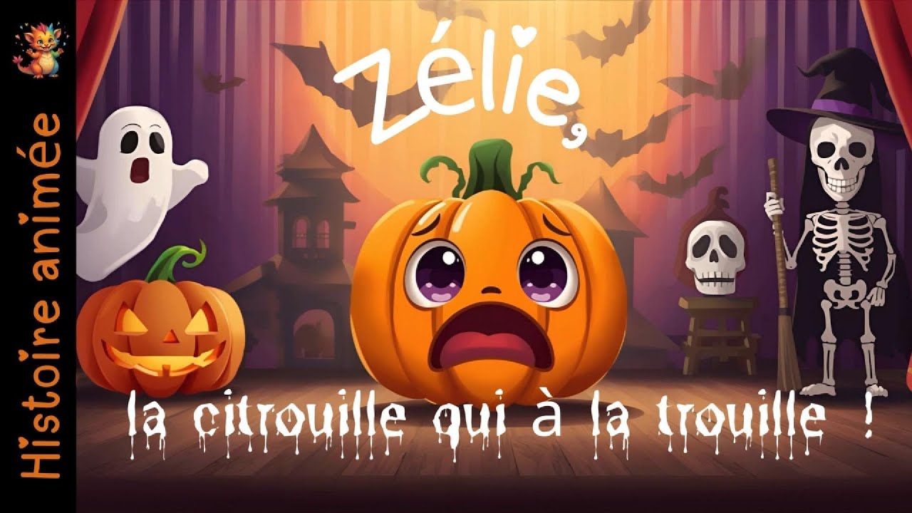Zélie , la citrouille qui à la trouille.