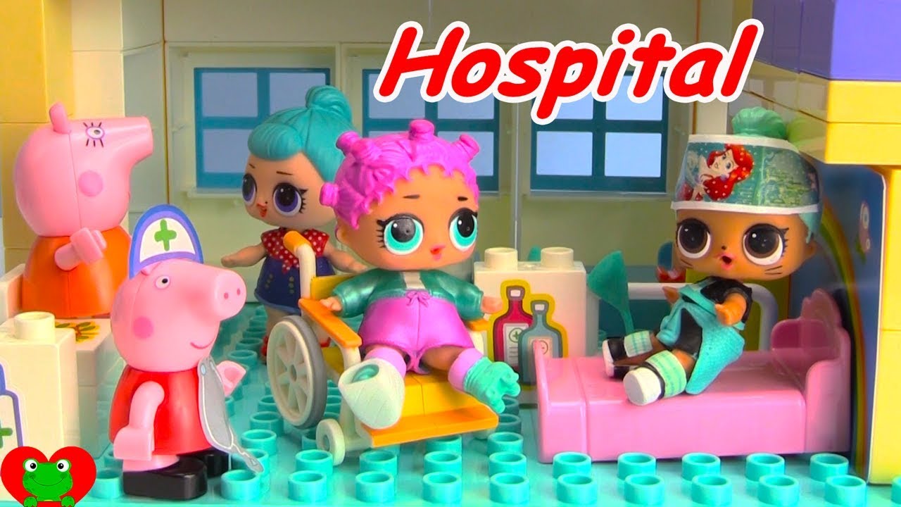 LOL Surprise Doll Falls Off Spirit Riding Free Peppa Pig Hospital