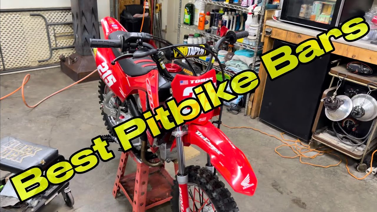 Высокие рули для питбайка CRF110 2021 года выпуска, установка с удлиненными тросами дроссельной з...