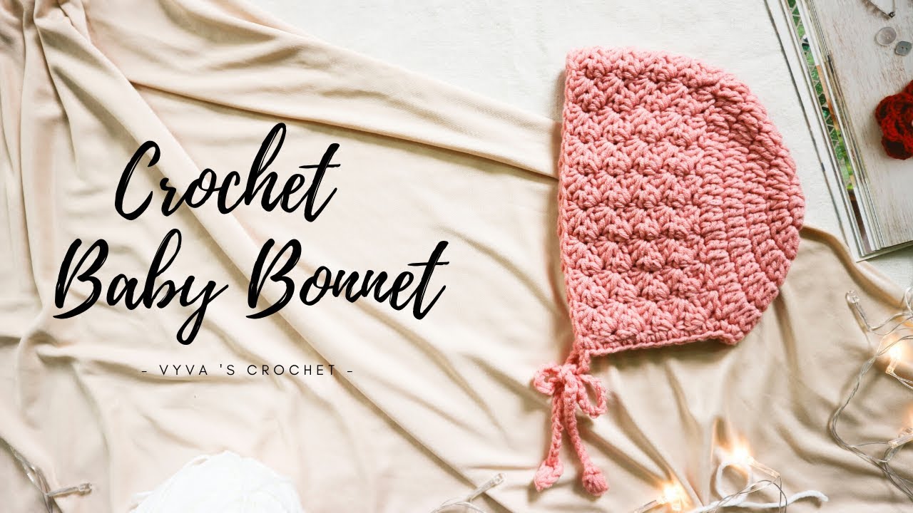 Crochet Baby Hat| Hướng dẫn móc mũ len cho bé gái sơ sinh | Vyvascrochet