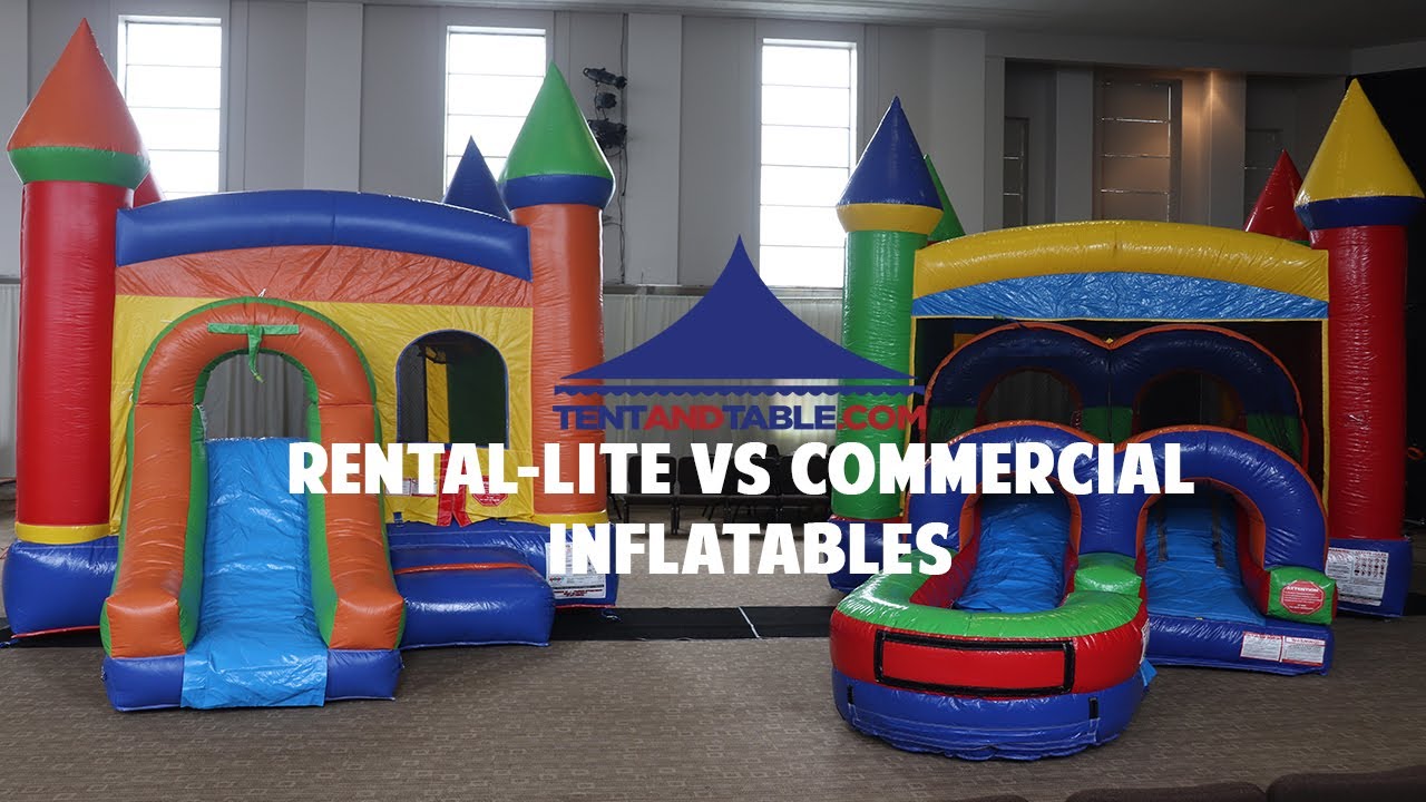 Rental Lite vs Commercial Units | All You Need to Know about the New Tent and Table Inflatable Line
