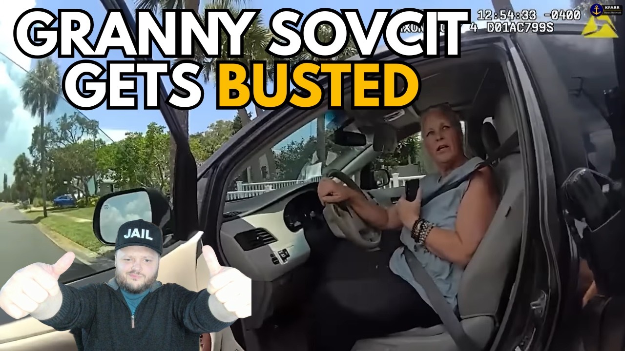 Granny Sovereign Citizen Gets BUSTED For Parking In A Intersection 