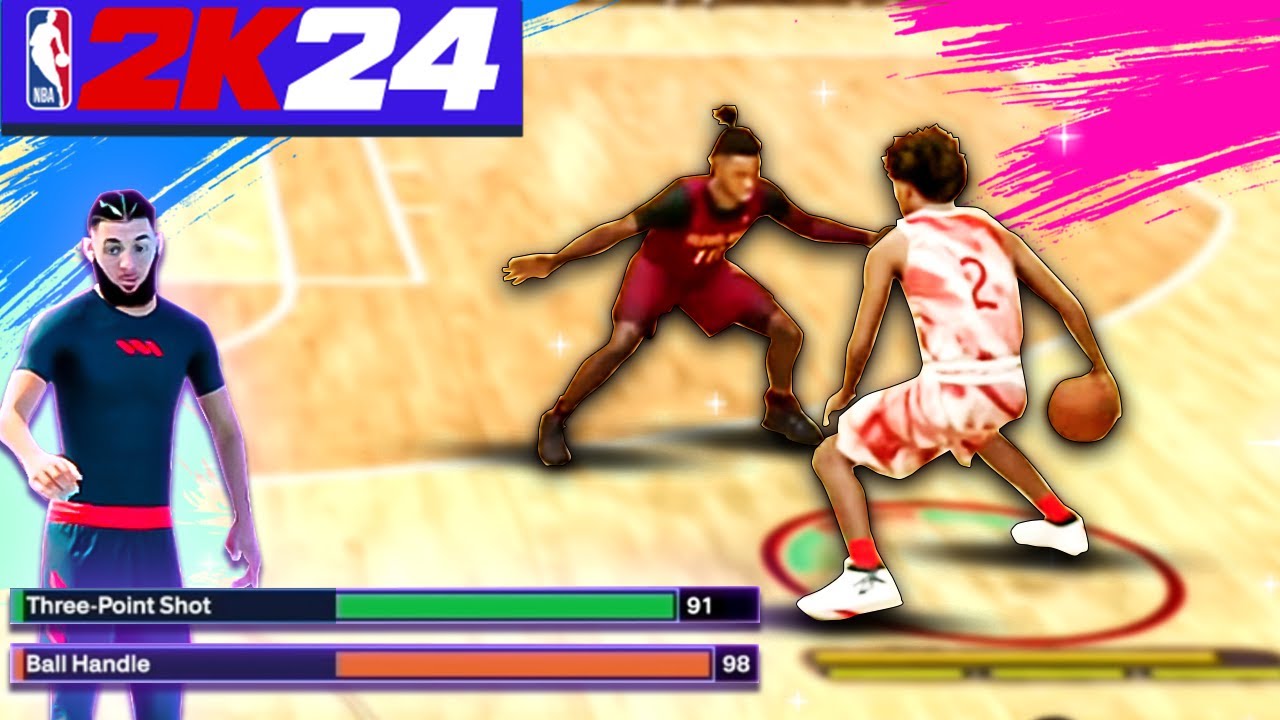 NBA 2K24 Comp PG Gameplay🤩 + New META PG Build 😈 + CHEESY Dribble combos!