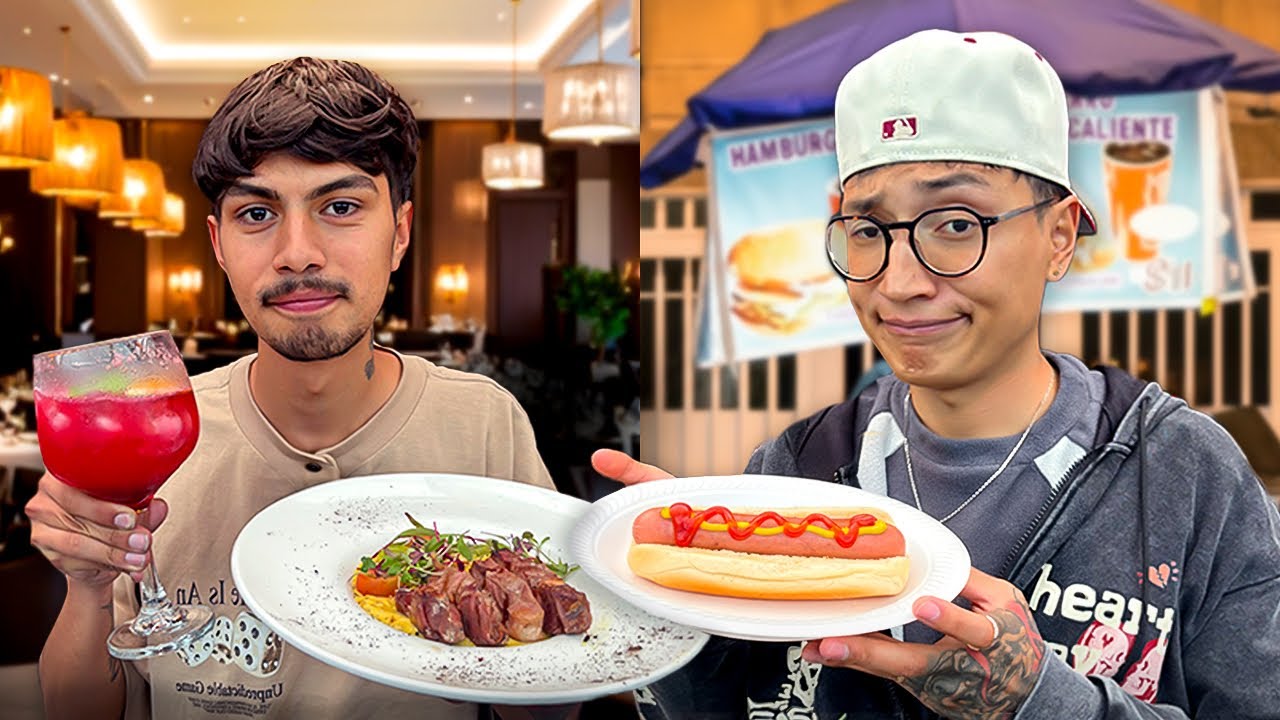 Cena de lujo VS barata | Más de $200.000 pesos 