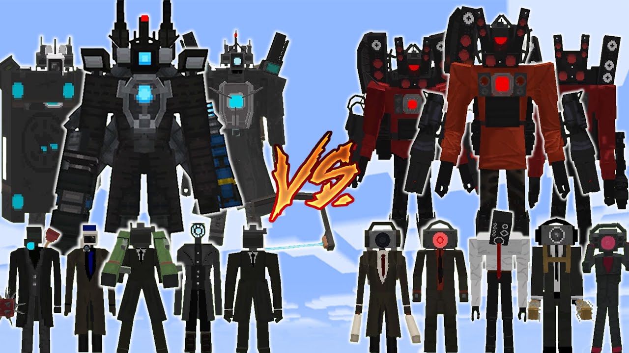 NEW UPGRADE CAMERAMAN vs SPEAKERMAN | MINECRAFT PE BATTLE