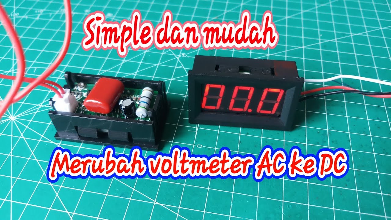 Cara merubah voltmeter AC ke DC