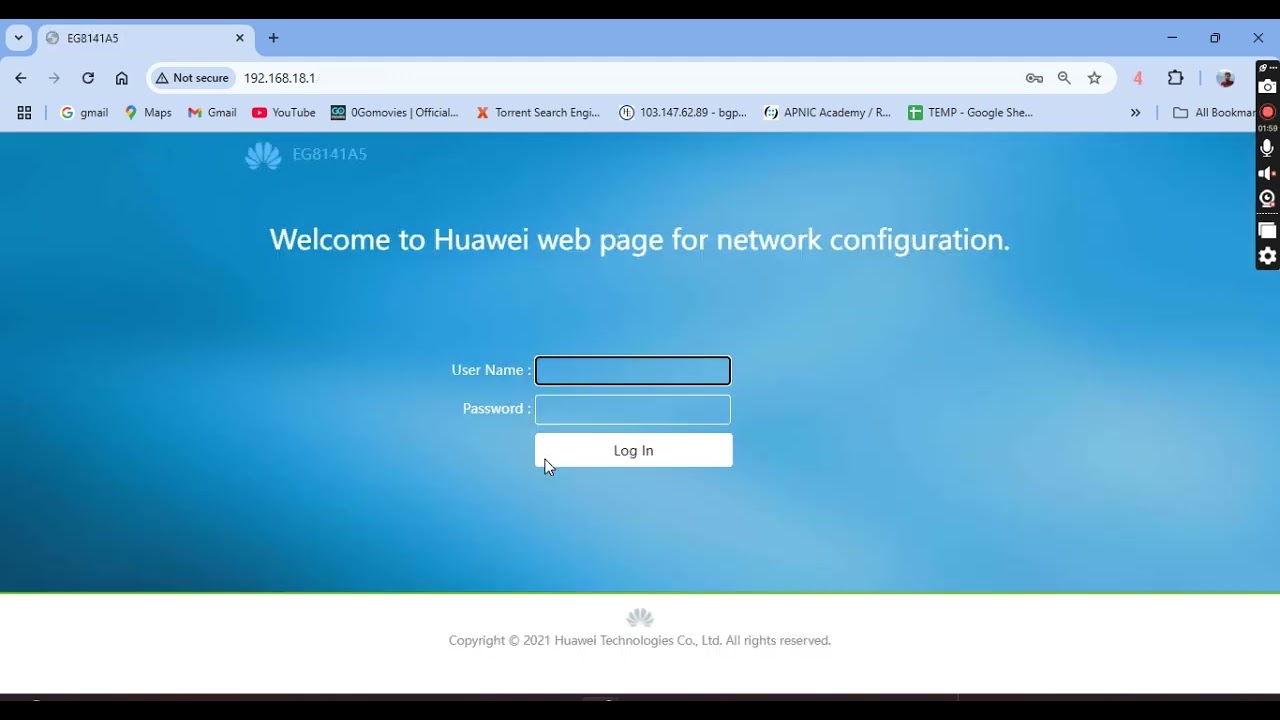 How to make in secondary router huawei ONT