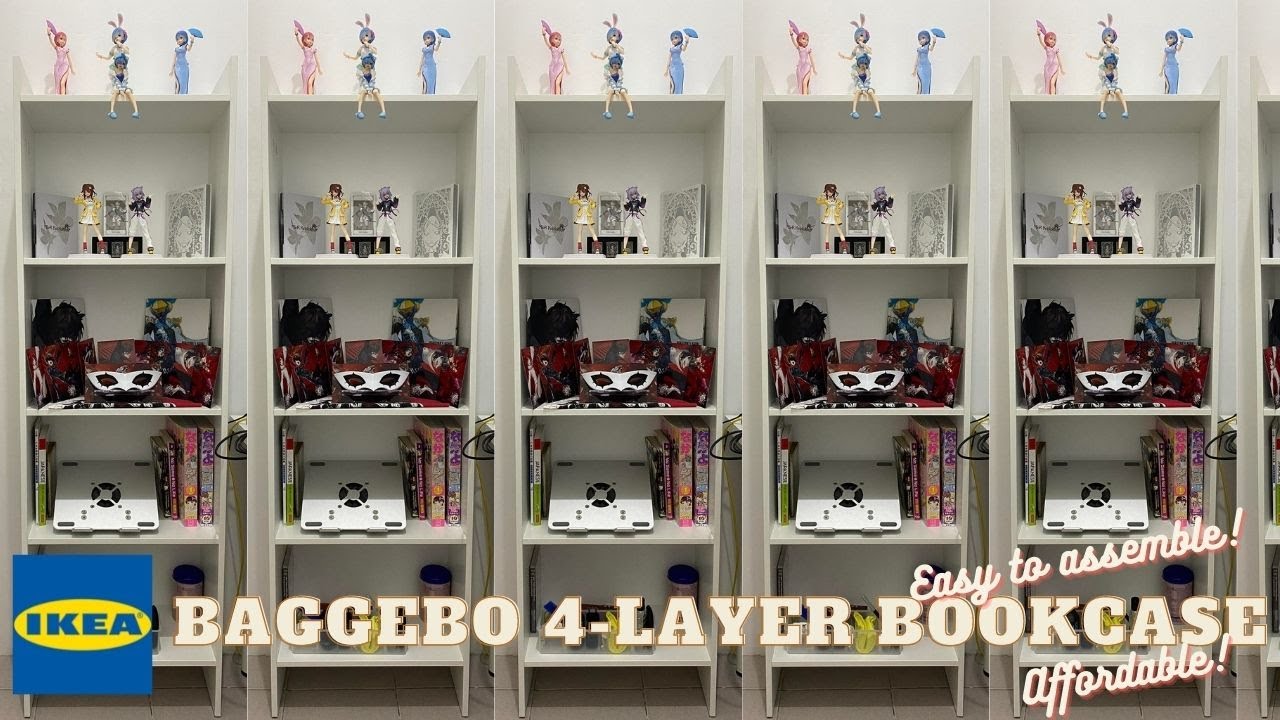 IKEA Baggebo 4-layer Bookcase (Affordable and easy to assemble)