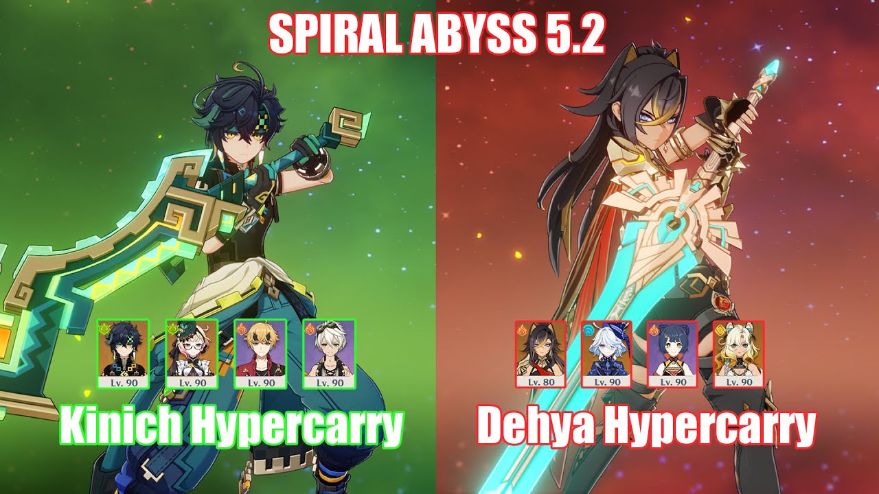C0 Kinich Hypercarry & C3 Dehya Hypercarry | Spiral Abyss 5.2 | Genshin Impact