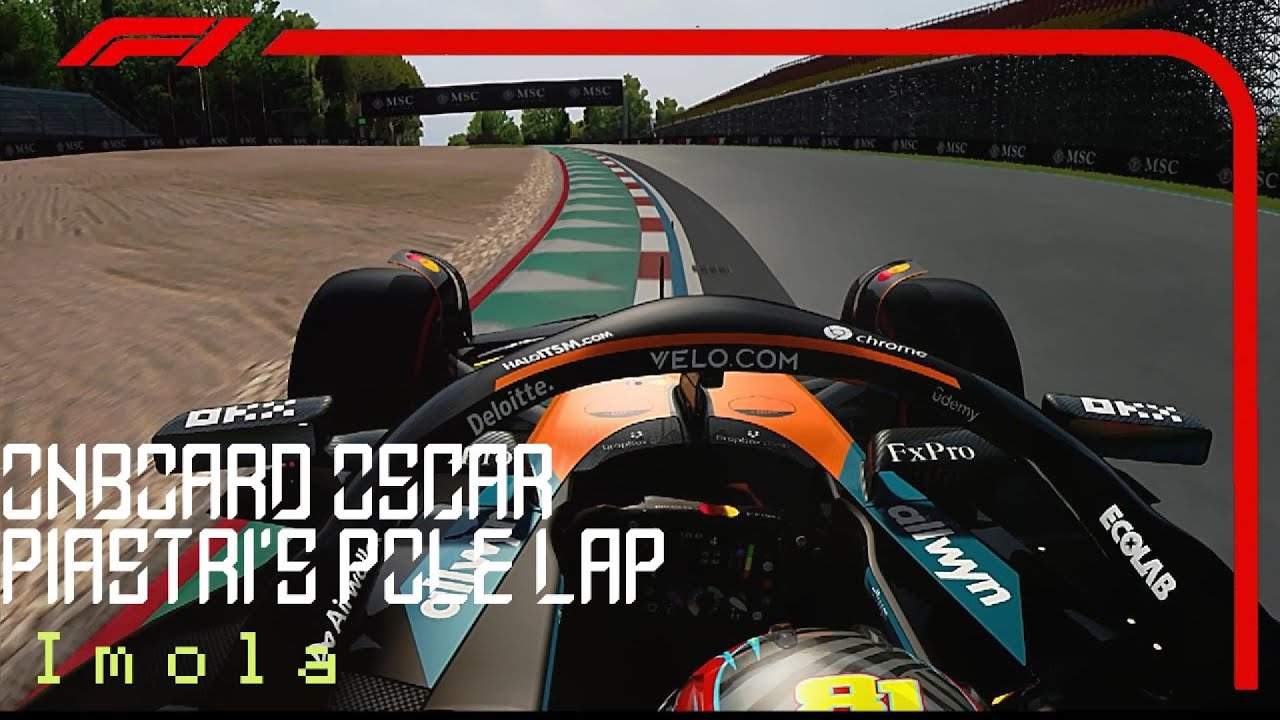 Oscar Piastri's Pole Lap | 2025 Emilia-Romagna Grand Prix | Pirelli |Assetto Corsa