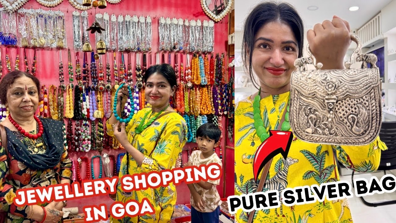 Mother & Daughter Street Shopping In Goa
