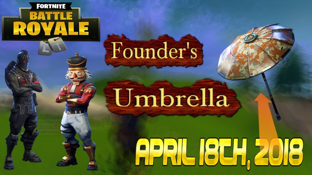 Randomly Getting Ultra Rare Founders Umbrella!! Fortnite Battle Royale