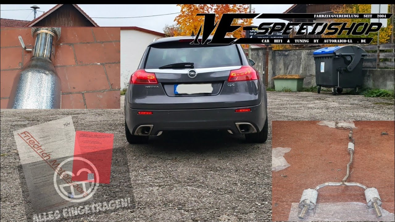 3 Zoll  Tüv Auspuffanlage ab Turbolader mit HJS Kat Friedrich Motorsport Insigna OpC 325PS 4x4