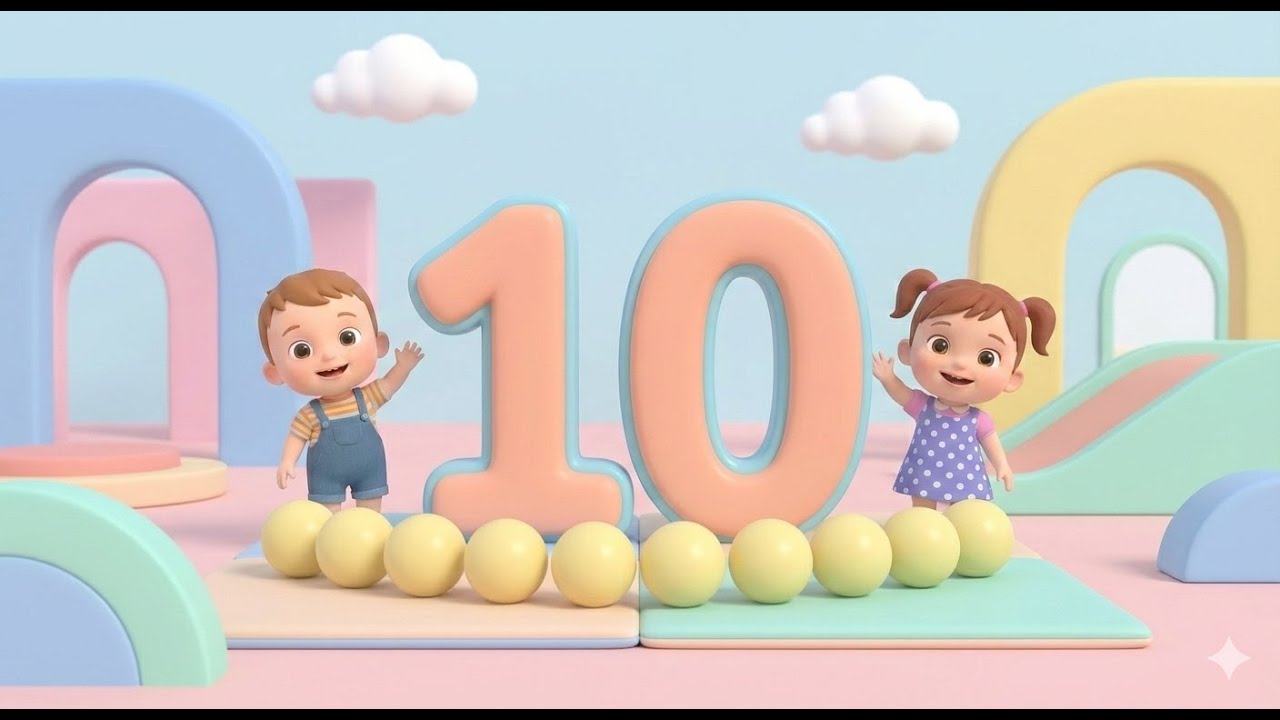 Numbers Song for Kids Ages 1–4 | Learn Counting 1–10