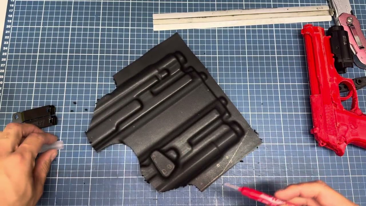 COLDRE VELADO EM KYDEX PARA PT92 com lanterna GM35🔥