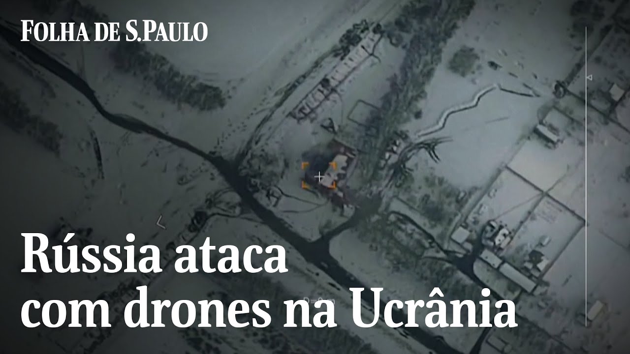 R&uacute;ssia divulga imagens de ataque com drone a suposto alvo ucraniano | CENAS DA GUERRA