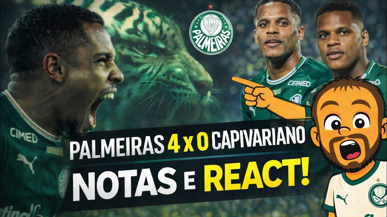 Palmeiras 4x0: React  + As NOTAS dos Jogadores foram justas? 