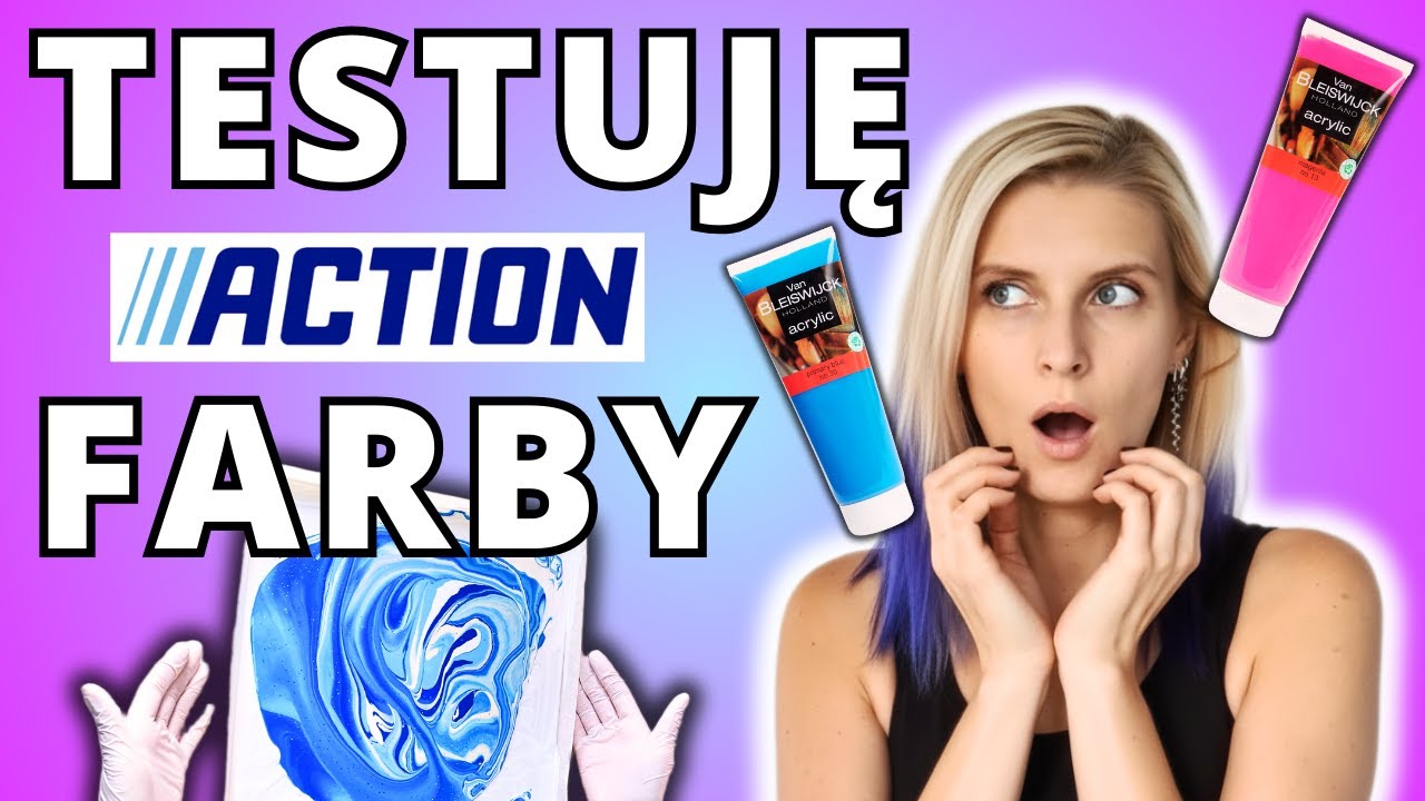 🎨Czy farby z Action nadają się do pouringu? TYLKO WODA💧