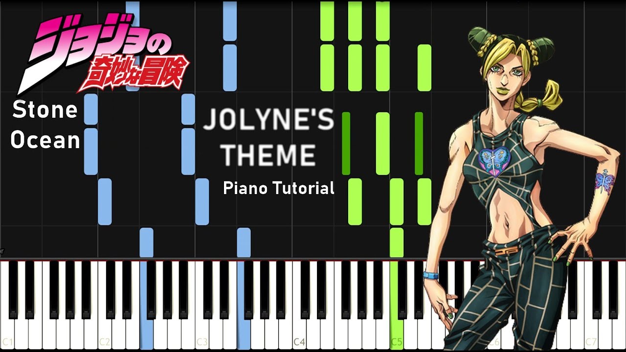 Jolyne's Theme (From Jojo's Bizarre Adventure - Stone Ocean) - Piano Tutorial