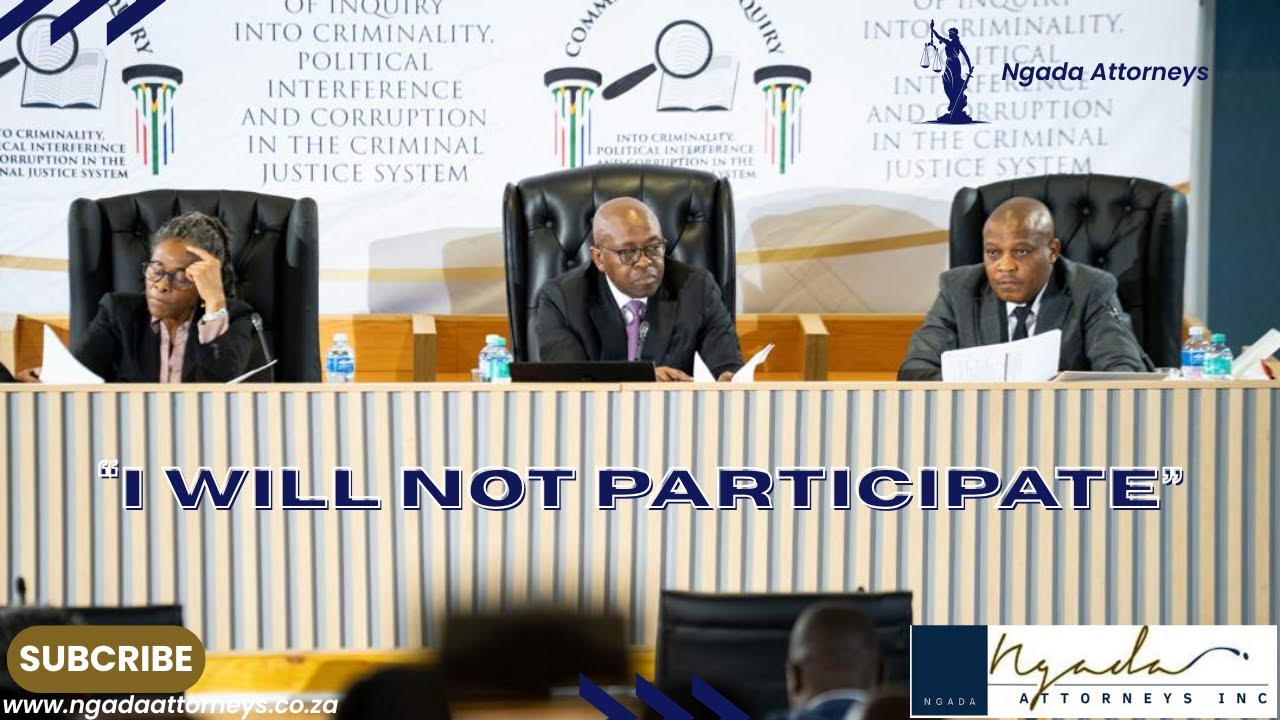 The Madlanga Commission denied the witness's request to postpone, and he will not answer questions.