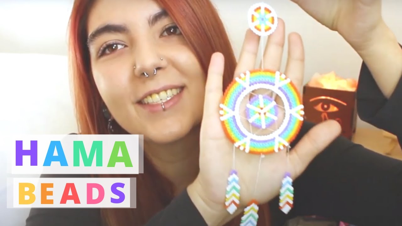 🌈HAMA BEADS Mini ► Tutorial de Atrapasueños, Puntos de Libro y Llaveros | ASMR Visual