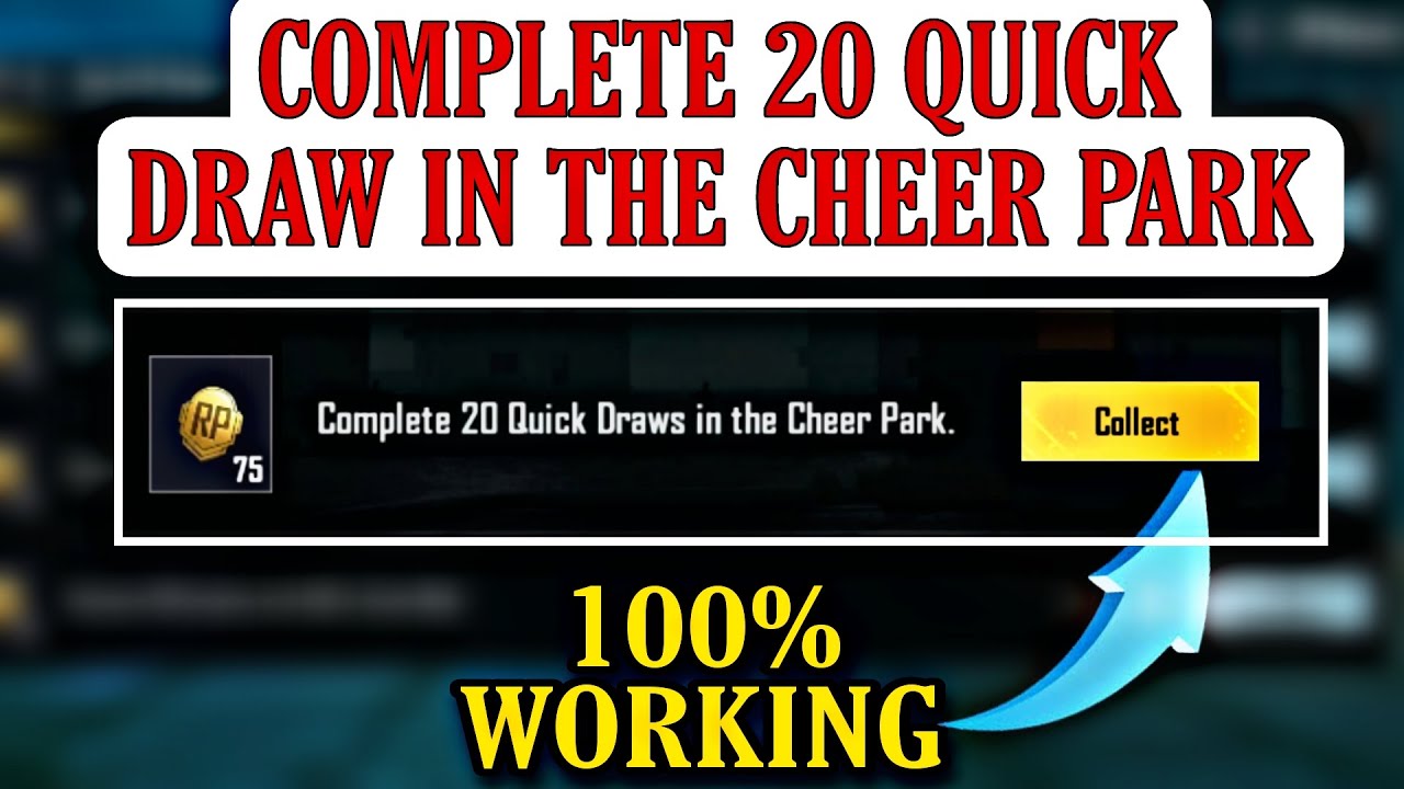 COMPLETE 20 QUICK DRAW IN THE CHEER PARK