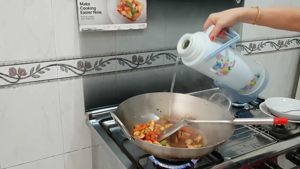 resep udang pete kecap tomat