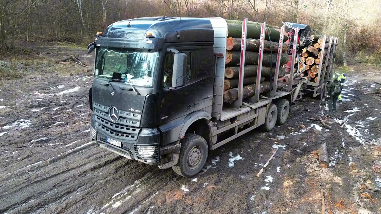 MERCEDES AROCS  3351 - TIMBER TRUCK - EPSILON PALFINGER - FORESTRY - WOOD