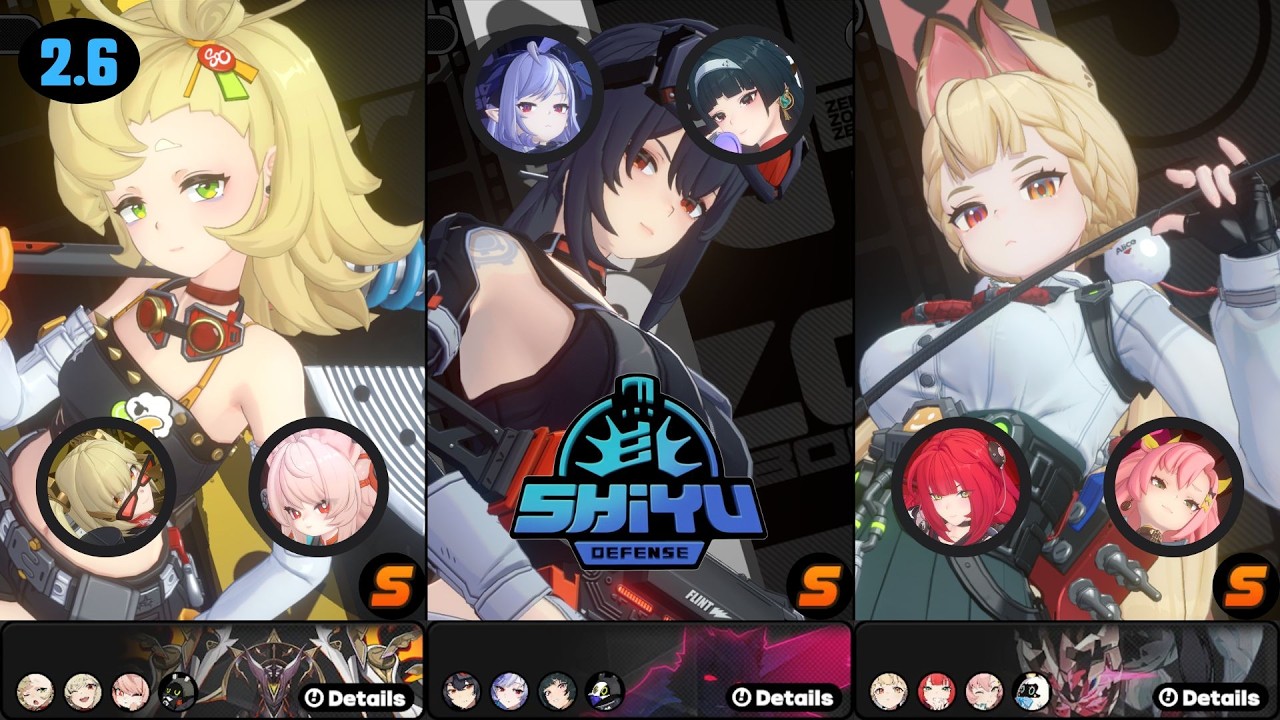 Shiyu Defense 5 | Piper x Burnice & Grace x Vivian & Alice x Nicole | Zenless Zone Zero 2.6